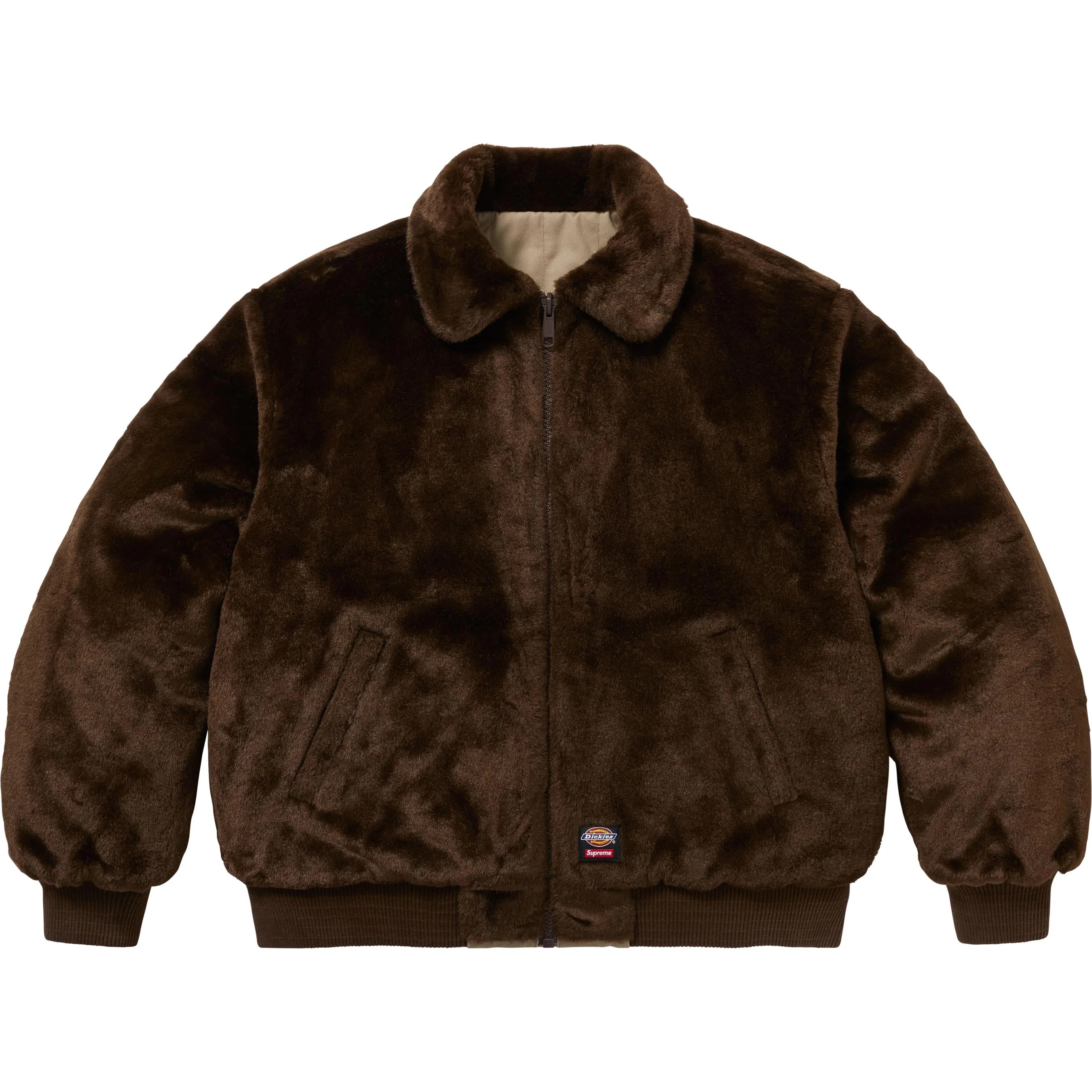 Supreme®/Dickies® Reversible Quilted Faux Fur Work Jacket view 17